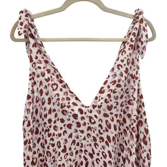 Intimately Free People Womens Large Bodysuit Bare It All Animal Print Lace Top - Picture 3 of 12